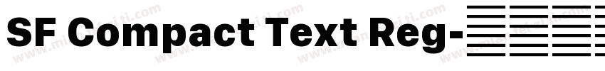 SF Compact Text Reg字体转换
